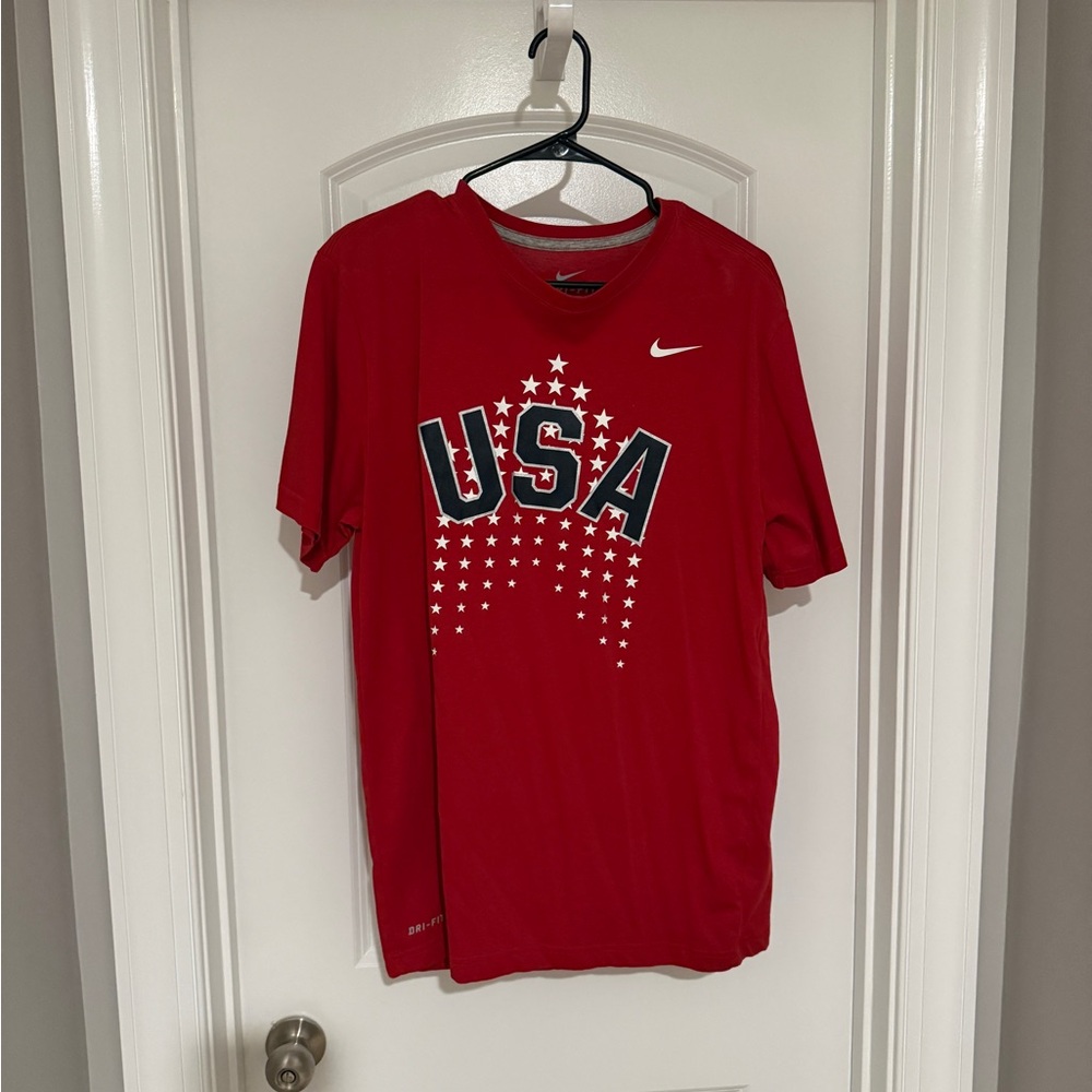 Nike Men's Red USA Stars Tee